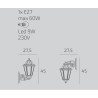 TOPLIGHT-Appliques per esterni Asti-25,99 €